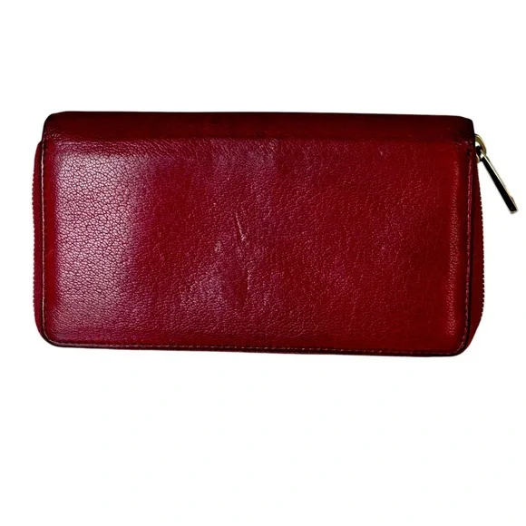 GUCCI Soho Leather Zip Around Wallet Cherry - Picture 13 of 14